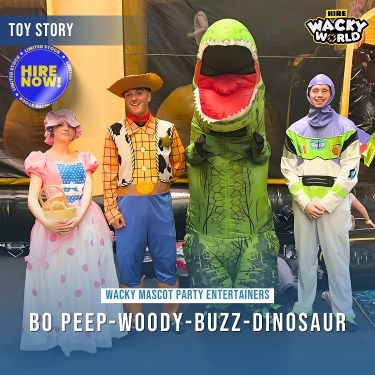 Hire Bo Peep Woody, Buzz, Dinosaur