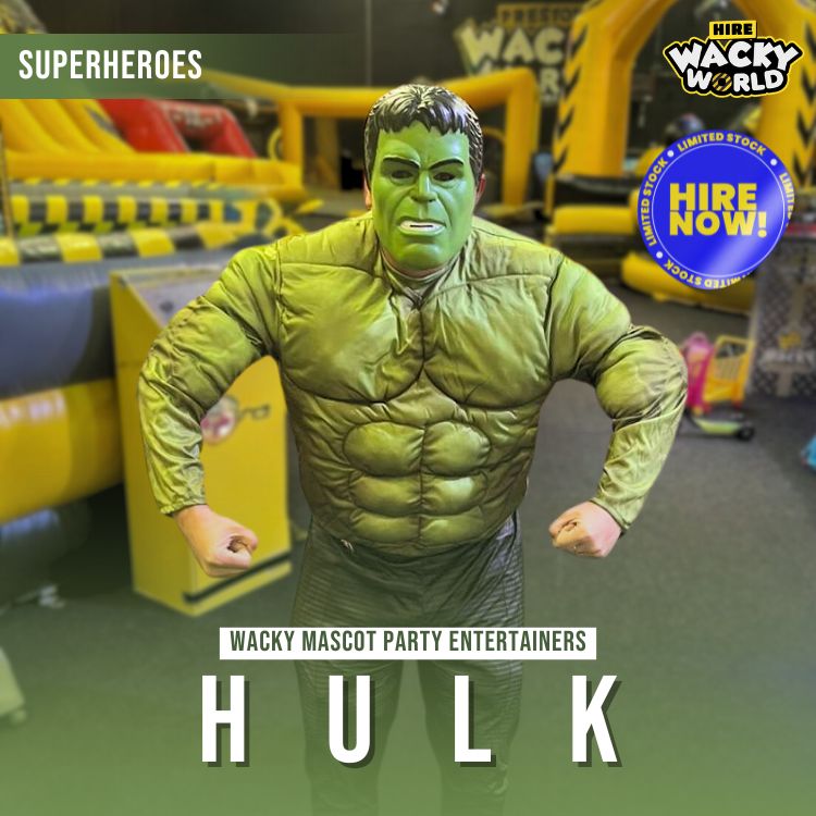Hire Hulk Mascot Entertainer