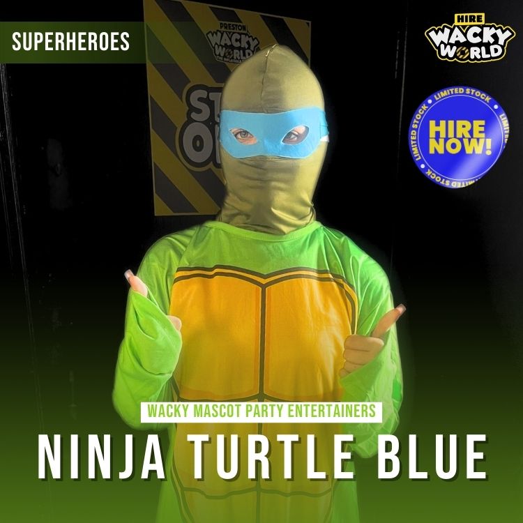 Hire Ninja Turtle Blue Entertainer