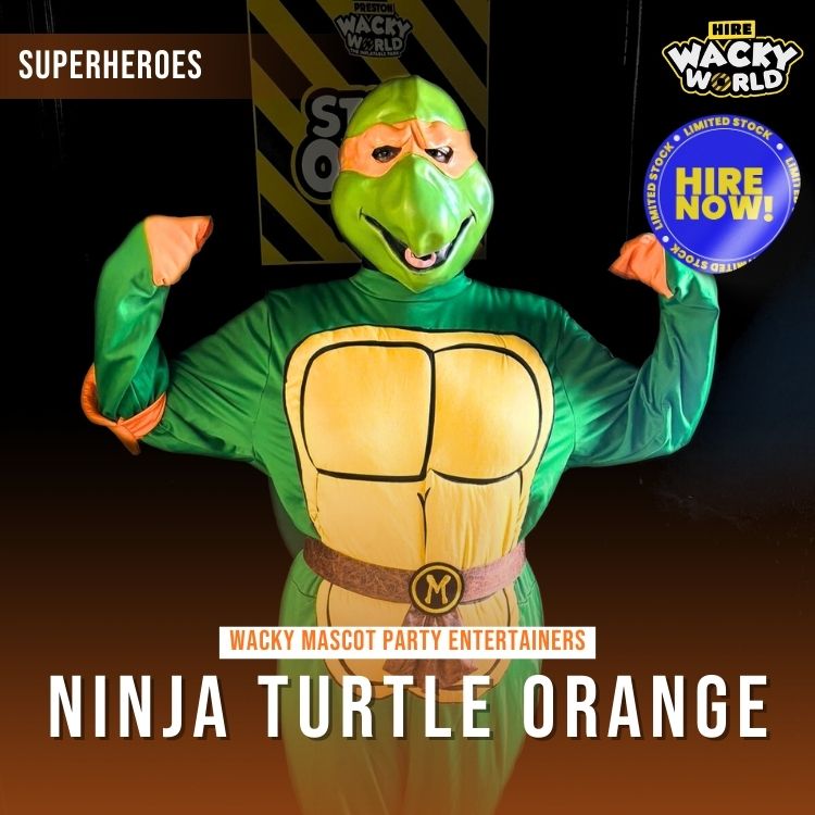 Hire Ninja Turlte Orange Entertainer