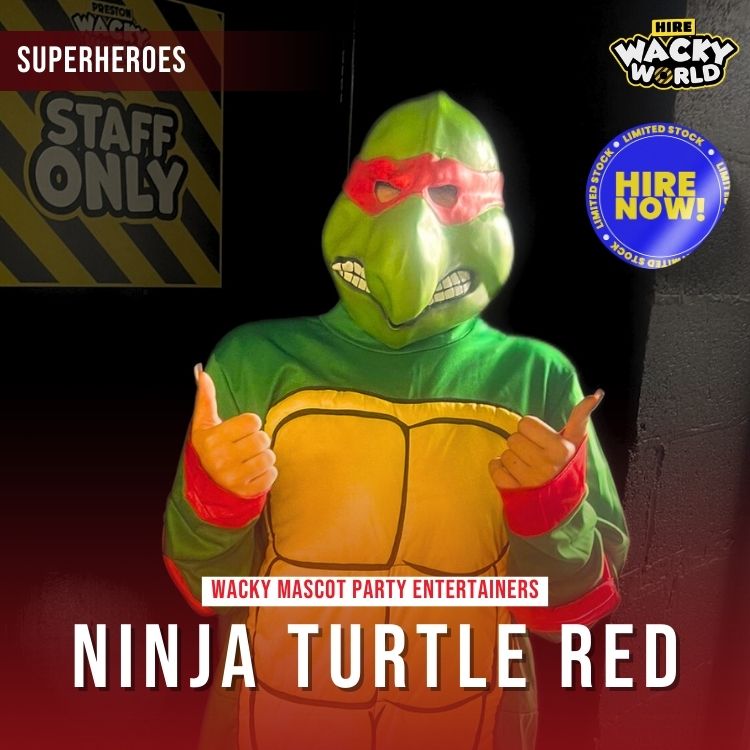 Hire Ninja Turtle Red Entertainer
