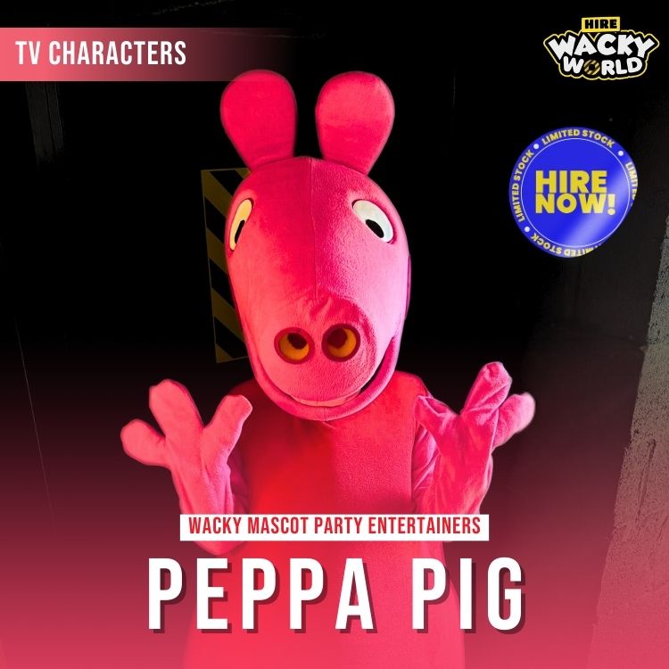 Hire Peppa Pig Mascot Entertainer