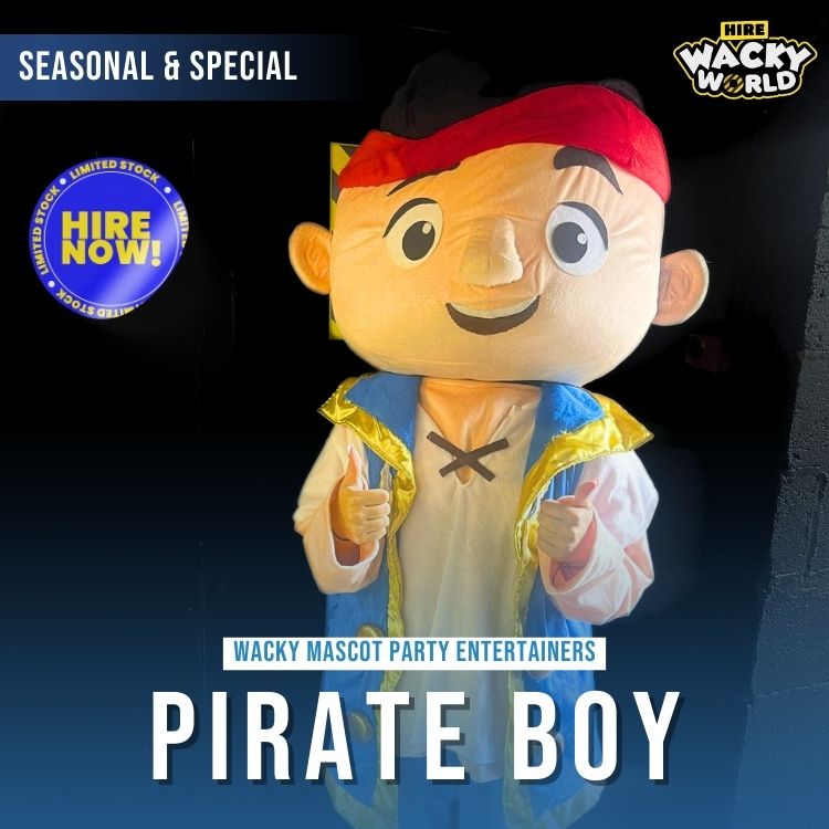 Hire Pirate Boy Mascot Entertainer