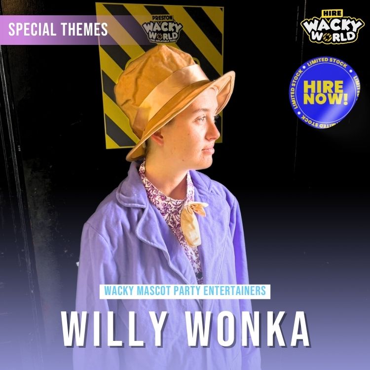 Hire Willy Wonka Mascot Entertainer