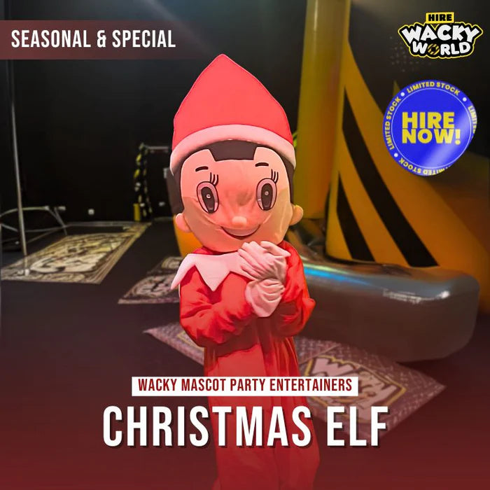 Hire Christmas ELF Mascot Entertainer