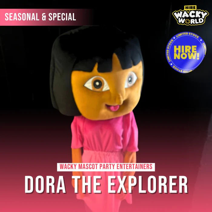 Hire Dora the explorer Mascot Entertainer